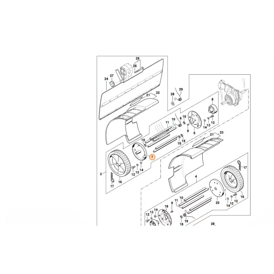 STIHL  Kołnierz - prawa strona 4601 711 8901
